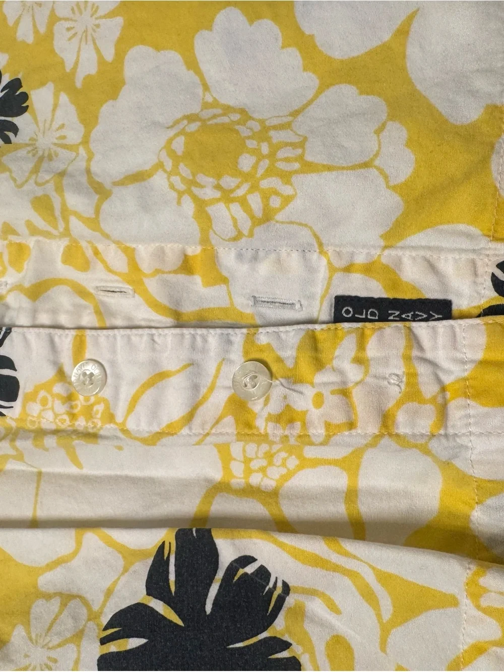 Yellow & Navy Floral Button-Up Camp Shirt 4 boys